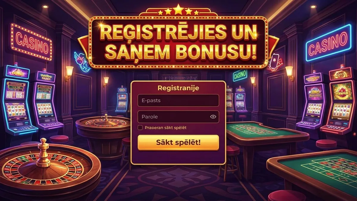 Reģistrācija ar bonusu
